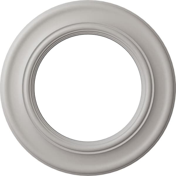 Ekena Millwork Holmdel Ceiling Medallion (Canopies up to 12 7/8"), 20 7/8"OD x 12 7/8"ID x 1"P, Ultra Pure White CM20HOUWF - main